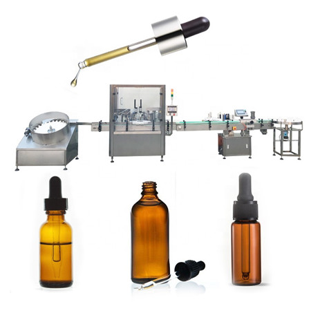 Linja e prodhimit të makinës automatike për mbushjen e pikave të syrit 30 ml e parfum të lëngshëm në shishe fabrika e makinerisë për mbushjen e pikave të syve