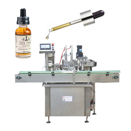 Shitja e nxehtë e fabrikës makinerinë mbushëse të lëngshme me viskozitet të lartë për paketat e vajit të cigares me PLC të kontrolluar